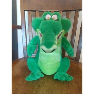 AUTHENTIC Disney Store Tick Tock Crocodile PETER PAN Plush Crocodile Toy EUC 15"